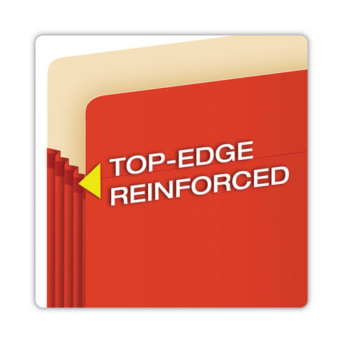 Redrope Expanding File Pockets, 3.5" Expansion, Letter Size, Assorted Colors, 5/box