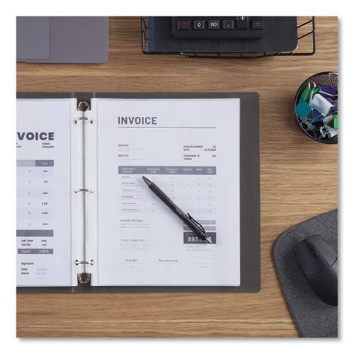 Deluxe Heavyweight Sheet Protector, Side: 3-hole Punched, Top Load 8.5 X 11 Insert, Clear Front, 50/pack