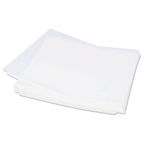 Deluxe Heavyweight Sheet Protector, Side: 3-hole Punched, Top Load 8.5 X 11 Insert, Nonglare Clear Front, 50/pack