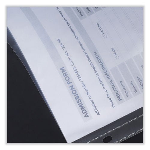 Deluxe Heavyweight Sheet Protector, Side: 3-hole Punched, Top Load 8.5 X 11 Insert, Clear Front, 25/pack