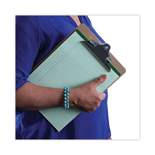 Hardboard Clipboard, 1.25" Clip Capacity, Holds 8.5 X 11 Sheets, Brown, 3/pack