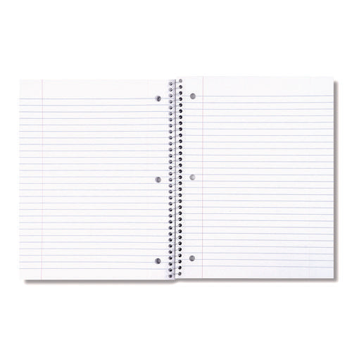 Wirebound Notebook, 1-subject, Wide/legal Rule, Assorted Cover Colors, (70) 10.5 X 8 Sheets, 4/pack