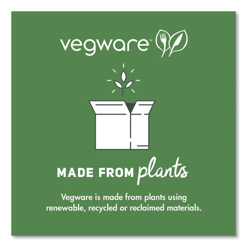 96 Series Cold Cup Lids, Fits Vegware 96-series Cold Cups, Plastic, Clear, 1,000/carton