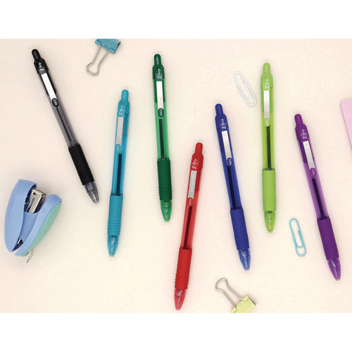 Z-grip Ballpoint Pen, Retractable, Medium 1 Mm, Assorted Artistic Ink And Barrel Colors, 24/pack