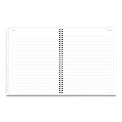 Mina Weekly/monthly Planner, Floral Artwork, 11 X 8.5, White/violet/peach Cover, 12-month (jan To Dec): 2026