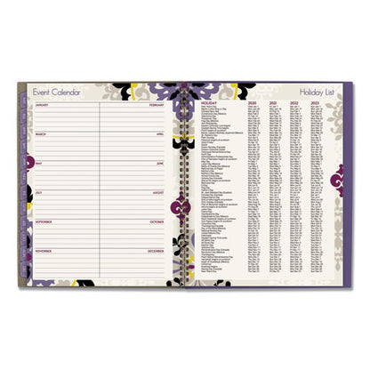 Vienna Weekly/monthly Appointment Book, Geometric Artwork, 11 X 8.5, Purple/tan Cover, 12-month (jan To Dec): 2026