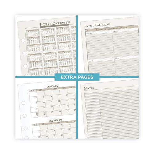 2-page-per-week Planner Refills, 8.5 X 5.5, White Sheets, 12-month (jan To Dec): 2026