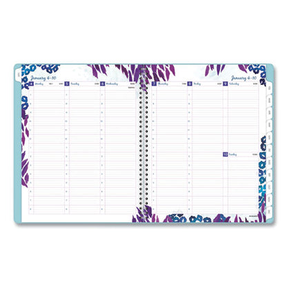 Wild Washes Weekly/monthly Planner, Flora And Fauna Artwork, 11 X 8.5, Blue Cover, 13-month: Jan 2026 To Jan 2027
