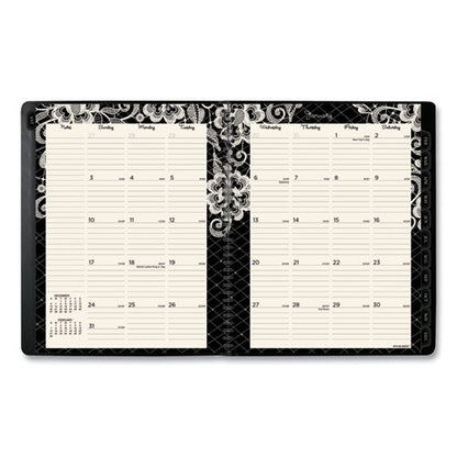 Lacey Weekly Block Format Professional Appointment Book, Lacey Artwork, 11 X 8.5, Black/white, 13-month: Jan 2026 To Jan 2027