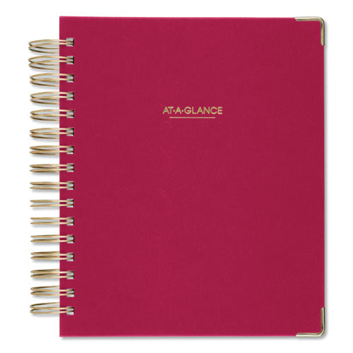 Harmony Daily Hardcover Planner, 8.75 X 7, Berry Cover, 12-month (jan To Dec): 2026