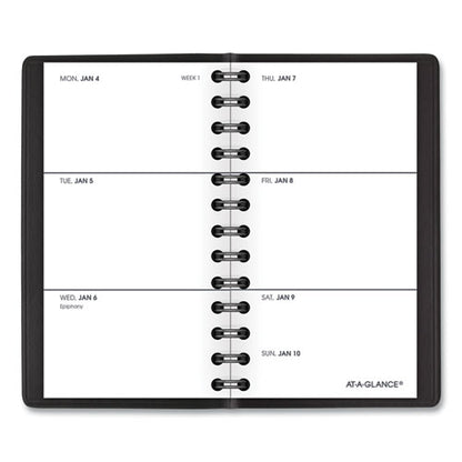 Weekly Planner, 4.5 X 2.5, Black Cover, 12-month (jan To Dec): 2026