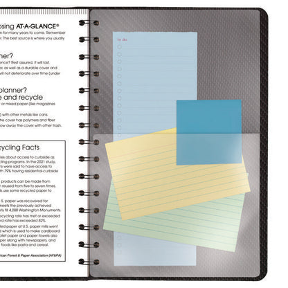 Contemporary Weekly/monthly Planner, Open-block Format, 8.5 X 5.5, Graphite Cover, 12-month (jan To Dec): 2026