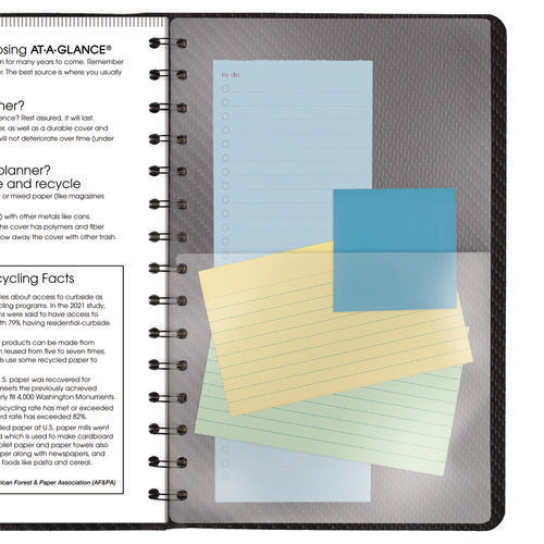 Contemporary Weekly/monthly Planner, Open-block Format, 8.5 X 5.5, Graphite Cover, 12-month (jan To Dec): 2026