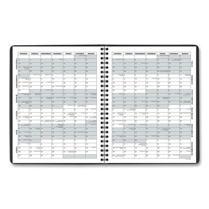 Monthly Planner, 8.75 X 7, Black Cover, 12-month (jan To Dec): 2026