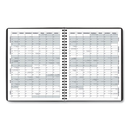 Monthly Planner, 8.75 X 7, Black Cover, 12-month (jan To Dec): 2026