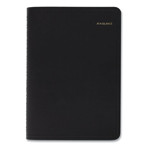Daily Appointment Book With 30-minute Appointments, 8 X 5, Black Cover, 12-month (jan To Dec): 2026