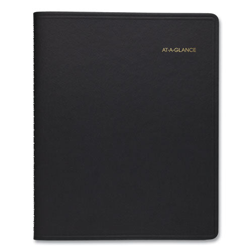 24-hour Daily Appointment Book, 11 X 8.5, Black Cover, 12-month (jan To Dec): 2026