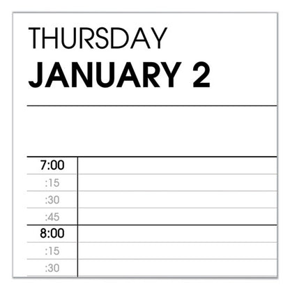 Two-person Group Daily Appointment Book, 11 X 8, Black Cover, 12-month (jan To Dec): 2026