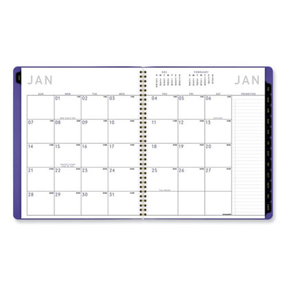 Contemporary Monthly Planner, 11.38 X 9.63, Purple Cover, 12-month (jan To Dec): 2026