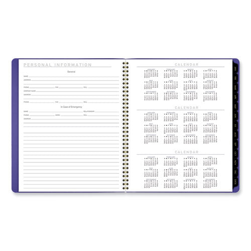 Contemporary Monthly Planner, 11.38 X 9.63, Purple Cover, 12-month (jan To Dec): 2026