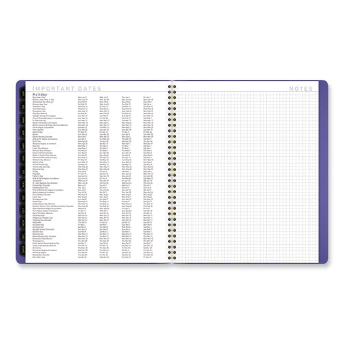 Contemporary Monthly Planner, 11.38 X 9.63, Purple Cover, 12-month (jan To Dec): 2026