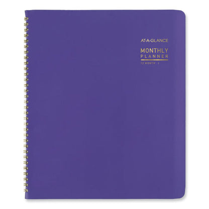 Contemporary Monthly Planner, 11.38 X 9.63, Purple Cover, 12-month (jan To Dec): 2026