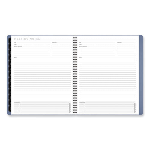 Contemporary Monthly Planner, 11.38 X 9.63, Blue Cover, 12-month (jan To Dec): 2026