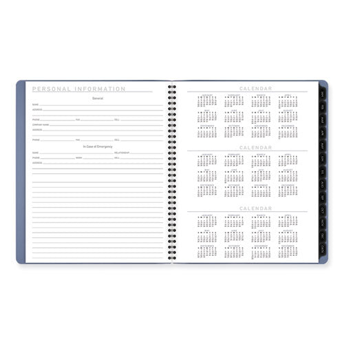 Contemporary Monthly Planner, 11.38 X 9.63, Blue Cover, 12-month (jan To Dec): 2026