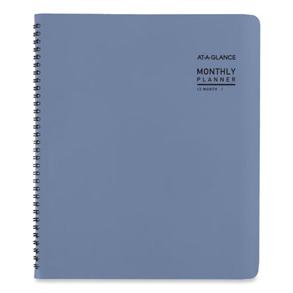 Contemporary Monthly Planner, 11.38 X 9.63, Blue Cover, 12-month (jan To Dec): 2026