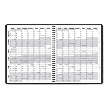 Monthly Planner, 11 X 9, Black Cover, 15-month: Jan 2026 To Mar 2027