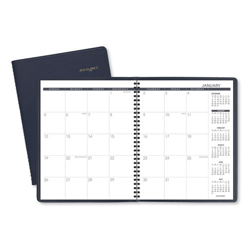 Monthly Planner, 11 X 9, Navy Cover, 15-month: Jan 2026 To Mar 2027