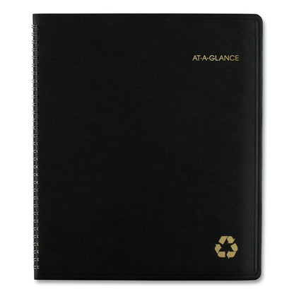 Recycled Monthly Planner, 11 X 9, Black Cover, 13-month: Jan 2026 To Jan 2027