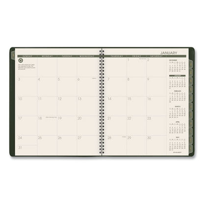 Recycled Monthly Planner, 11 X 9, Green Cover, 13-month: Jan 2026 To Jan 2027