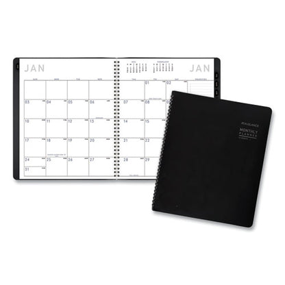 Contemporary Monthly Planner, Premium Paper, 11 X 9, Black Cover, 12-month (jan To Dec): 2026