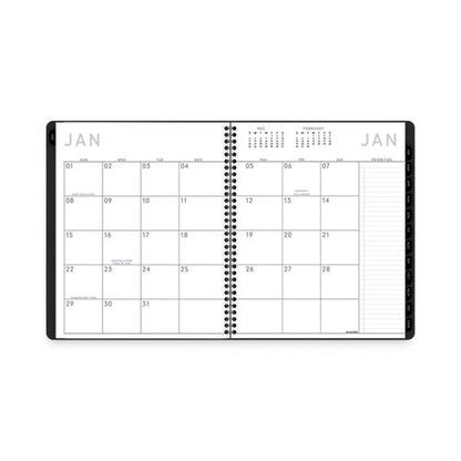 Contemporary Lite Monthly Planner, 11 X 9, Black Cover, 12-month (jan To Dec): 2026