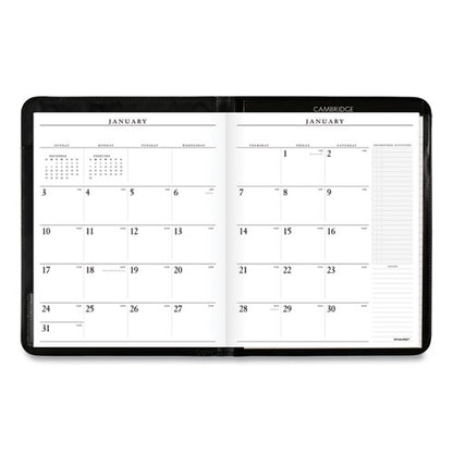 Executive Monthly Padfolio, 11 X 9, Black Cover, 13-month: Jan 2026 To Jan 2027