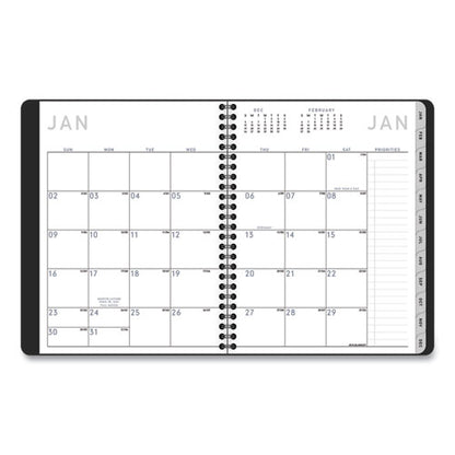 Contemporary Lite Weekly/monthly Planner, 8.75 X 7, Black Simulated Leather Cover, 12-month (jan To Dec): 2026