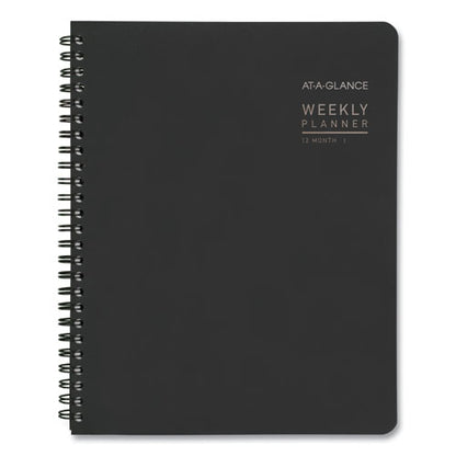 Contemporary Lite Weekly/monthly Planner, 8.75 X 7, Black Simulated Leather Cover, 12-month (jan To Dec): 2026
