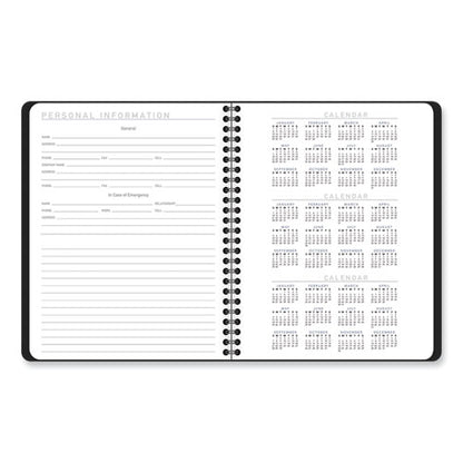 Contempo Lite Academic Year Weekly/monthly Planner, 8.75 X 7.87, Black Cover, 12-month (july To June): 2025 To 2026