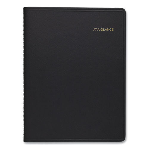 Weekly Planner Ruled For Open Scheduling, 8.75 X 6.75, Black Cover, 12-month (jan To Dec): 2026
