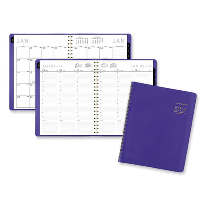 Contemporary Weekly/monthly Planner, 11.38 X 9, Purple Cover, 12-month (jan To Dec): 2026