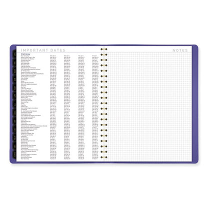 Contemporary Weekly/monthly Planner, 11.38 X 9, Purple Cover, 12-month (jan To Dec): 2026