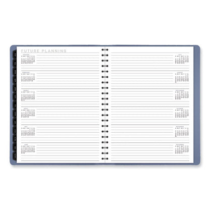 Contemporary Weekly/monthly Planner, 11.38 X 9, Slate Blue Cover, 12-month (jan To Dec): 2026