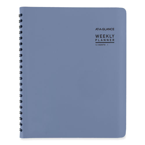 Contemporary Weekly/monthly Planner, 11.38 X 9, Slate Blue Cover, 12-month (jan To Dec): 2026