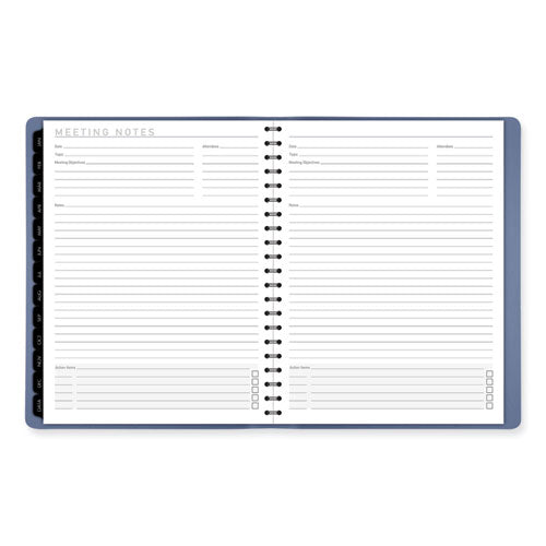 Contemporary Weekly/monthly Planner, 11.38 X 9, Slate Blue Cover, 12-month (jan To Dec): 2026