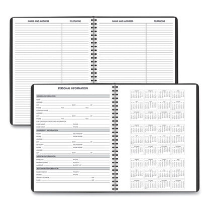 Weekly Appointment Book, 11 X 8.25, Black Cover, 13-month: Jan 2026 To Jan 2027
