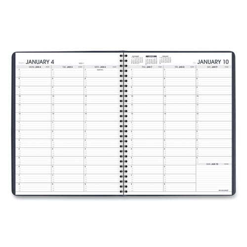 Weekly Appointment Book, 11 X 8.25, Navy Cover, 13-month: Jan 2026 To Jan 2027