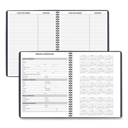 Weekly Appointment Book, 11 X 8.25, Navy Cover, 13-month: Jan 2026 To Jan 2027