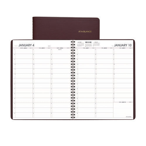 Weekly Appointment Book, 11 X 8.25, Winestone Cover, 13-month: Jan 2026 To Jan 2027