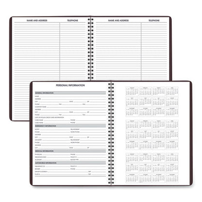 Weekly Appointment Book, 11 X 8.25, Winestone Cover, 13-month: Jan 2026 To Jan 2027